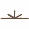 Ekena Millwork Saratoga Smooth Timber Gable Bracket, Douglas Fir, 108"W x 45"H x 3 1/2"D x 5 1/2"F, 10/12 Pitch GBW108X45X0406SAR00SDF - alternate 2